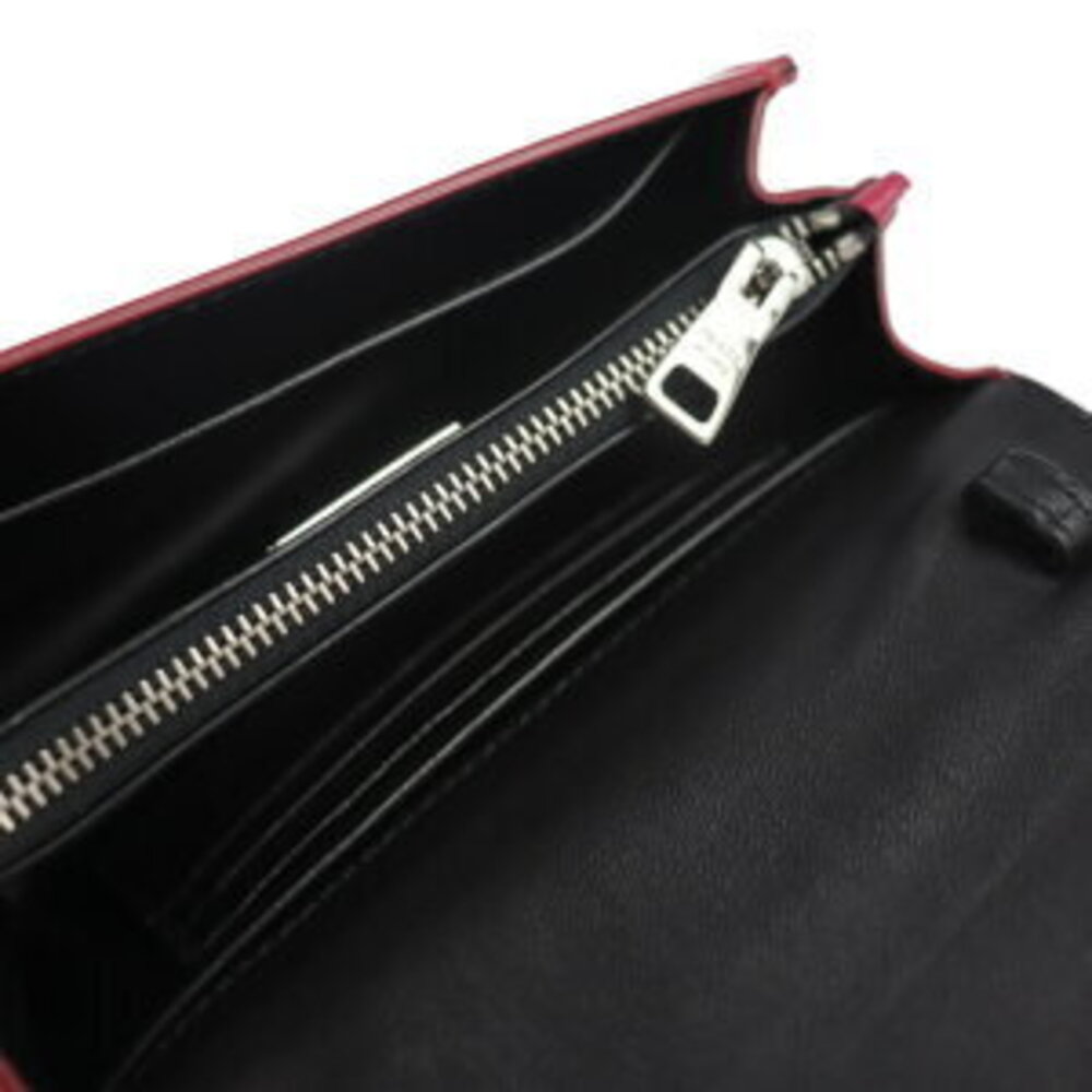 PRADA shoulder bag PEONIA of calf leather pink wallet pochette clutch - Picture 8 of 9